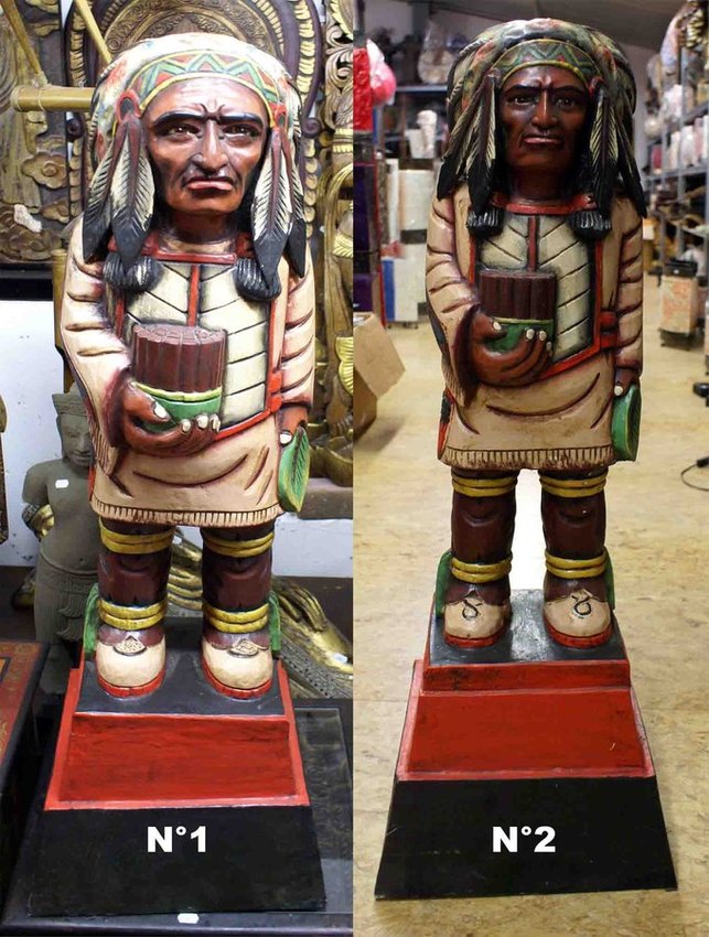 grande statue de chef des indiens d'Amérique
