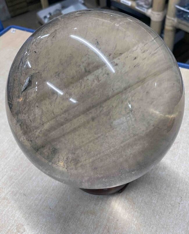 Véritable boule de cristal en cristal de roche naturel - Voyance