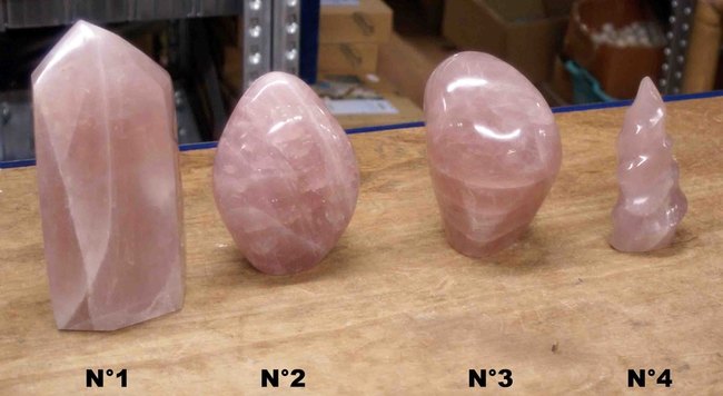 pointe en quartz rose