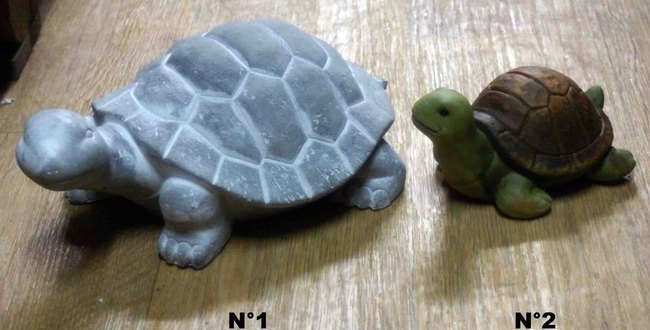 statue de tortue en terre cuite ou en ciment