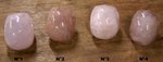 petit crâne en quartz rose du Brésil