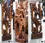 statue en bois de sita