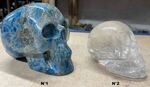 Grands crânes en Apatite ou en Cristal de roche naturel