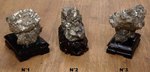 pierre de pyrite de fer sur socle - ésotérisme