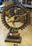 grande statue de la roue de shiva nataraja en bronze moulé
