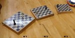 jeu d'échec ou échiquier en bois et pierre
