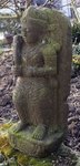 grande déesse SRI en pierre de lave naturelle