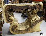 table basse originale en bois