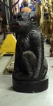 grande statue de gorille en bois