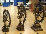 grande sculpture de la roue de shiva nataraja en bronze