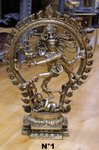 grande roue en bronze de shiva nataraja en bronze du rajasthan
