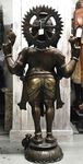 Statue de Ganesh debout en bronze vieilli