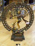 grande roue de shiva nataraja en bronze moulé