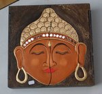 boite de rangement en bois décoré avec bouddha ou fete
