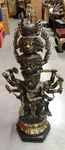Grande statue du dieu des ténèbres Rahwana en bronze