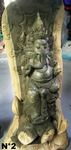 Belle statue de Ganesh et de Krishna en bois de crocodile ou panggal buaya