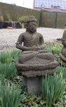 statue de Bouddha en pierre pour jardin, parc ou picine