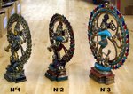 grande roue de Shiva Nataraja en bronze du Rajasthan