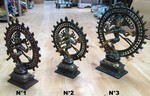 Grande roue de Shiva nataraja en bronze