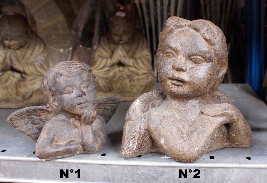 Statue ange en pierres reconstituées petit modèle – Il Était une Fois  Antiquités