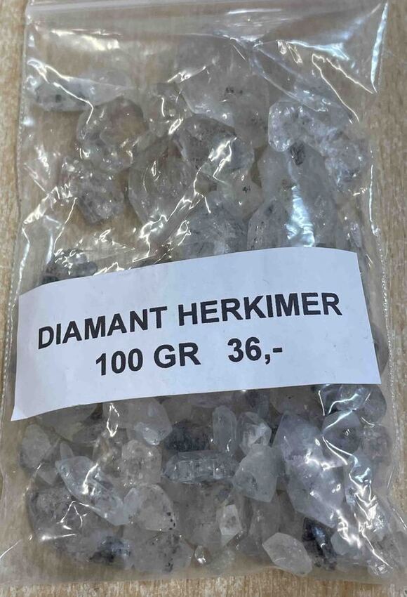 Diamant de Herkimer Pierre roul&eacute;e ou brute au poids