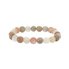 Bracelet 8mm en Pierre de Lune en pierre naturelle de fabrication artisanale