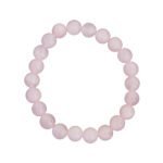 Bracelet 8mm en Quartz rose en pierre naturelle de fabrication artisanale