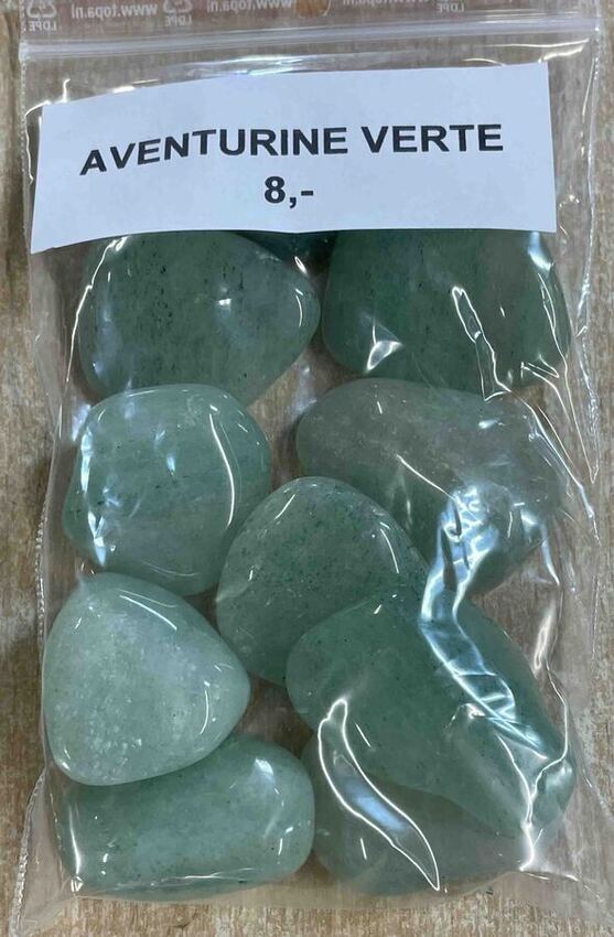 Aventurine naturelle Pierre roul&eacute;e ou brut au poids