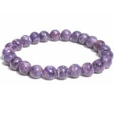 Bracelet en Charoïte en pierre naturelle de fabrication artisanale