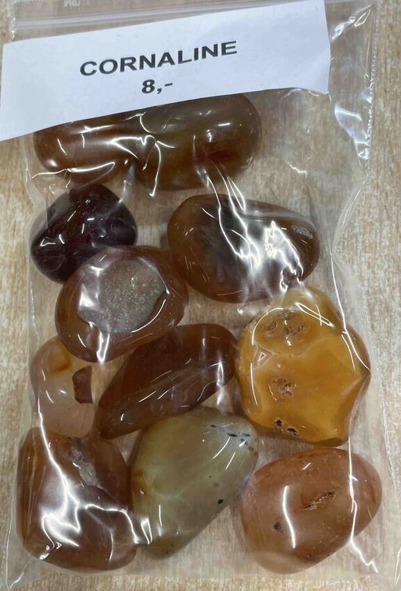 Cornaline Pierre roul&eacute;e ou brutes au poids