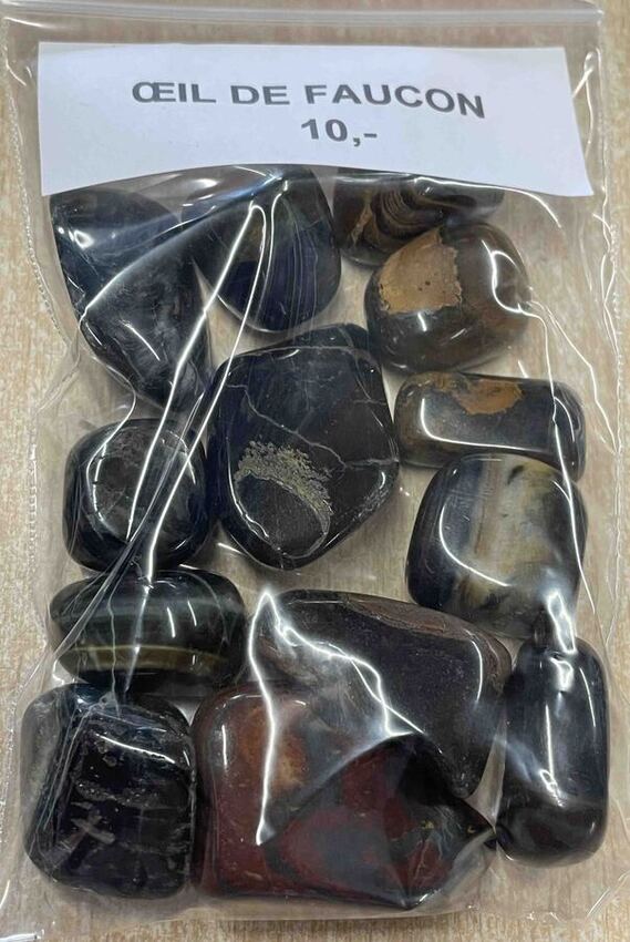 �il de Faucon naturelle Pierre roul&eacute;e ou brut au poids