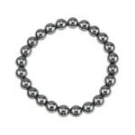 Bracelet 8mm en Hématite en pierre naturelle de fabrication artisanale