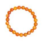Bracelet en Cornaline en pierre naturelle de fabrication artisanale
