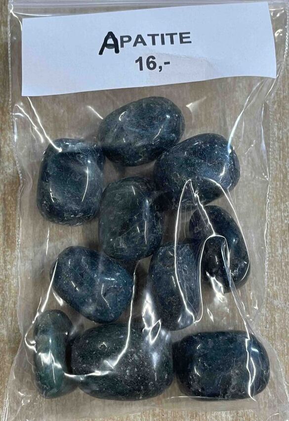 Apatite en pierre roulée au poids