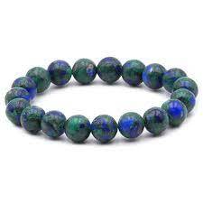Bracelet en Azurite en pierre naturelle de fabrication artisanale