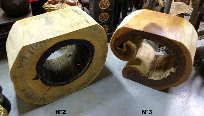 table basse en bois - table différente et originale