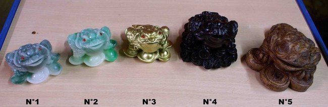 petit crapaud à 3 pattes feng shui