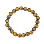 Bracelet en �il de tigre en boule de 8 mm