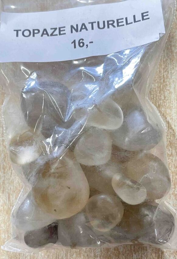 Topaze Naturelle en pierre roul&eacute;e au poids