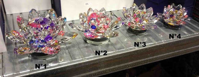 fleur de lotus en cristal pour feng shui