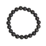 Bracelet 8mm de Shungite en pierre naturelle de fabrication artisanale