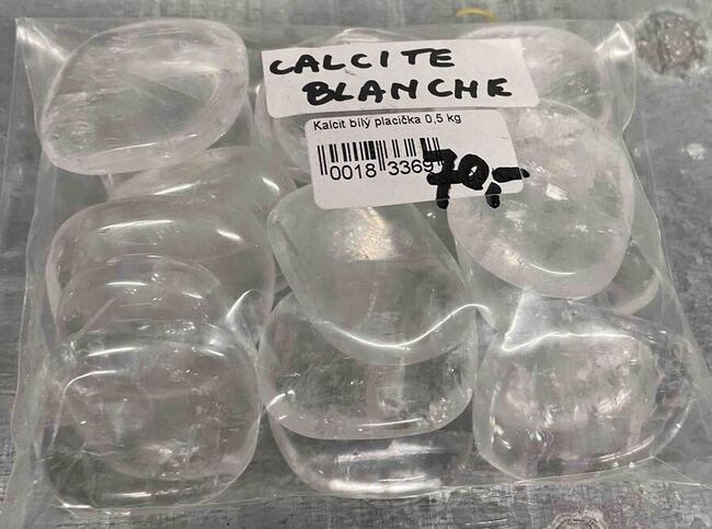 Lot de pierre galet de calcite blanche au poids