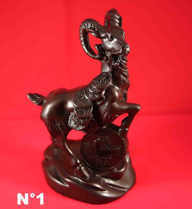 statue de ch&egrave;vre feng shui
