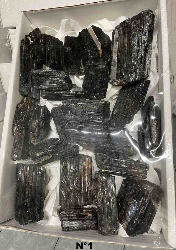 Lot de pierre de Tourmaline brute