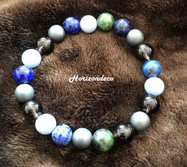 Bracelet en pierre naturelle pour soulager les maux de tête et migraine