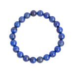 Bracelet 8mm en Lapis Lazuli en pierre naturelle de fabrication artisanale