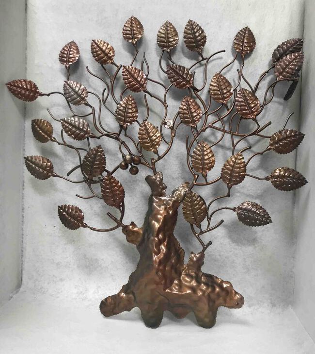 Arbre de vie en t&ocirc;le pli&eacute;e