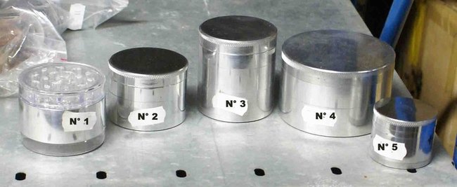 grinder ou effriteur en alluminium