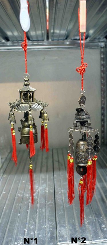 petite clochette ou carillon feng shui grenouille