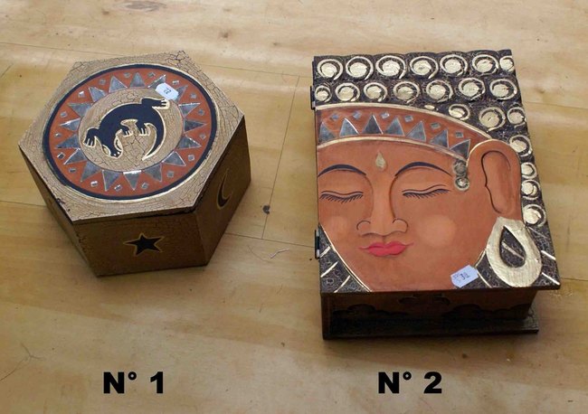 boite gigogne en bois d'alb&eacute;sia, boite en bois, coffret d&eacute;cor&eacute;